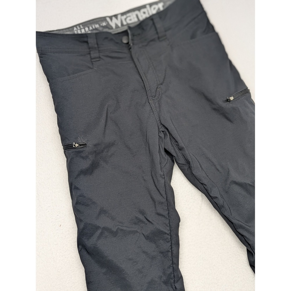 Wrangler ATG All Terrain Gear Mens Black Fleece Lined Hiking Pants 32x30 NT750JB